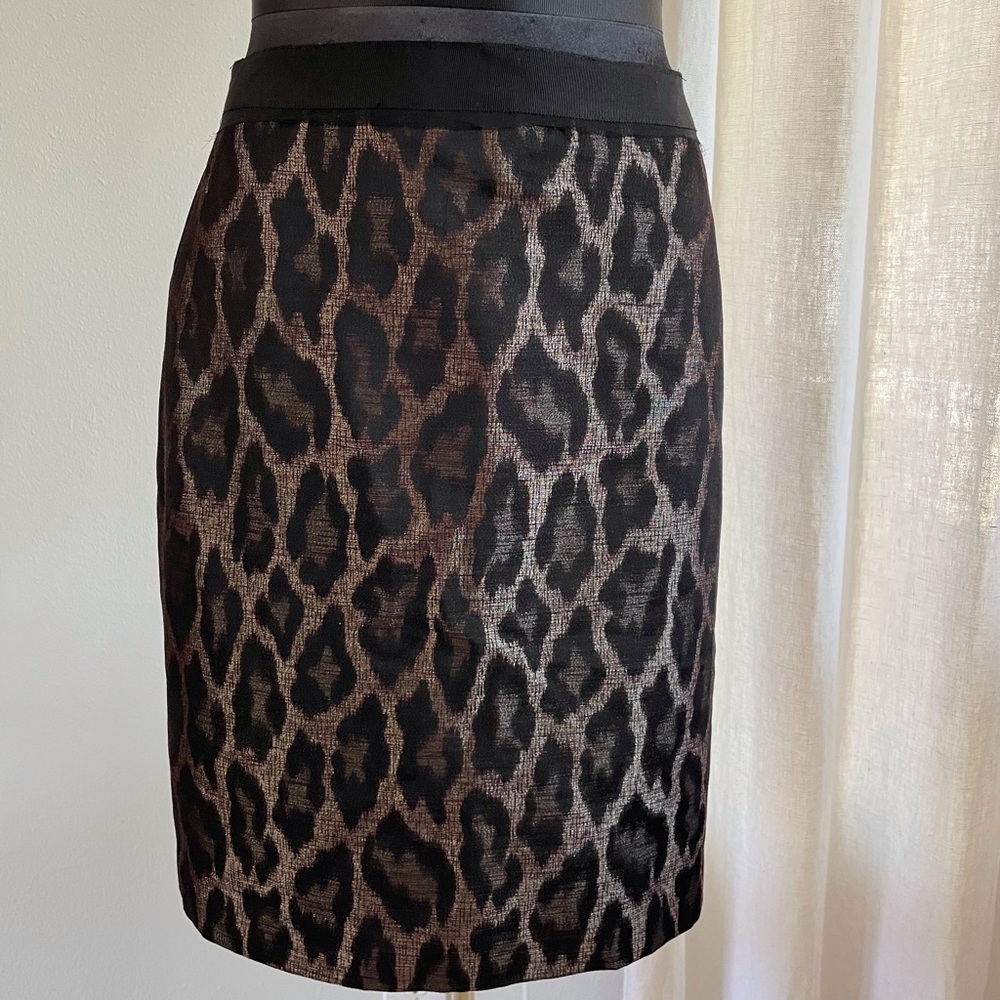 Ann Taylor Leopard Pencil Skirt